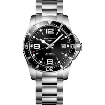 Longines HydroConquest 41 Automatic Stainless Steel / Black / Bracelet