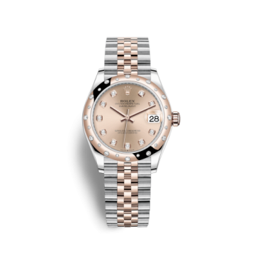 Rolex Datejust 31 Stainless Steel/ Rose Gold / Domed - Diamond / Rose - Diamond / Jubilee