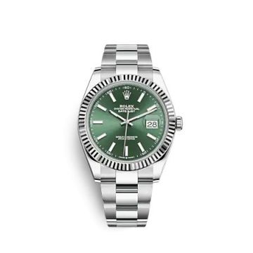 Rolex Datejust 41 Stainless Steel - Fluted / Green / Oyster