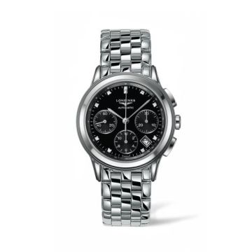 Longines Flagship Chronograph Black Diamond