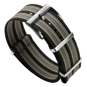 WatchGecko Ridge British Military Watch Strap - NTTD Bond - 22mm