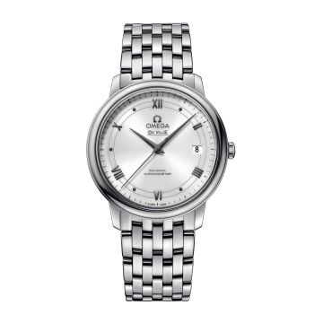 Omega De Ville Prestige Co-Axial 36.8 Stainless Steel / Vintage Silver / Bracelet