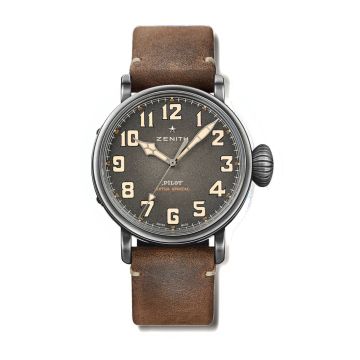 Zenith Pilot Type 20 Ton Up Aged Steel / Slate / Strap