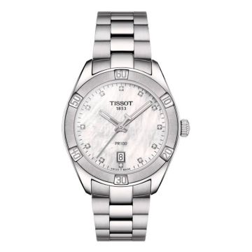 Tissot PR 100 Sport Chic 36 Stainless Steel / MOP / Bracelet