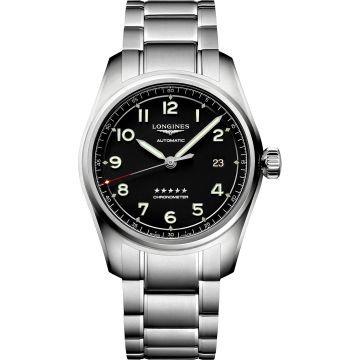 Longines Spirit Automatic 40 Black / Bracelet