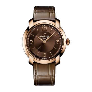 Breitling Lady Premier 36 Automatic Red Gold / Chocolate