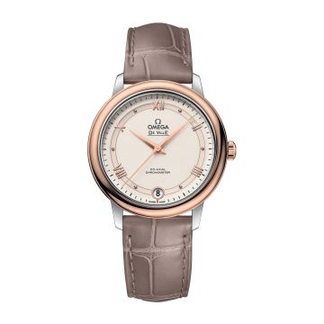 Omega De Ville Prestige Co-Axial 32.7 Stainless Steel / Red Gold / White