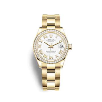 Rolex Datejust 31 Yellow Gold / Diamond / White - Roman / Oyster