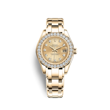 Rolex Datejust Pearlmaster 29 Yellow Gold Diamond / Champagne Diamond
