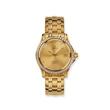 Omega Seamaster 120M Automatic 36.25 Yellow Gold / Diamond / Champagne