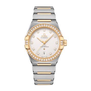 Omega Constellation Master Chronometer 39 Stainless Steel / Yellow Gold - Diamond / Silver / Bracelet