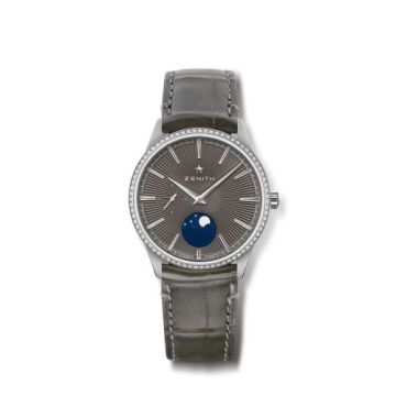 Zenith Elite Moon Phase 36 Stainless Steel / Grey