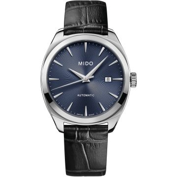 Mido Belluna Royal Gent Stainless Steel / Blue