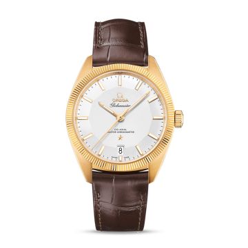 Omega Globemaster Yellow Gold / Silver / Leather