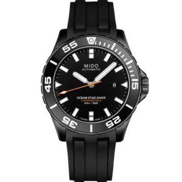 Mido Ocean Star 600 Chronometer DLC / Black / Rubber