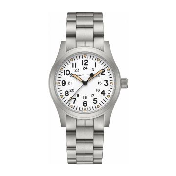 Hamilton Khaki Field Mechanical 42 White / Bracelet