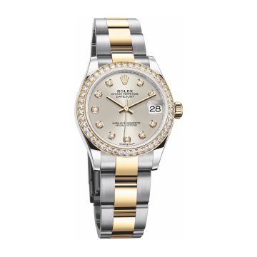 Rolex Datejust 31 Stainless Steel / Yellow Gold / Diamond / Silver - Diamond / Oyster
