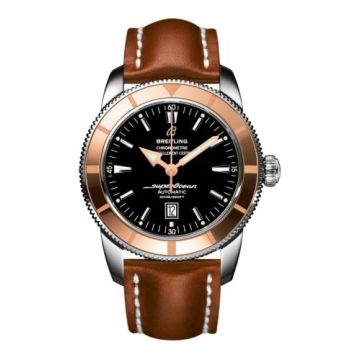 Breitling Superocean Heritage 46 Stainless Steel / Red Gold / Black / Calf