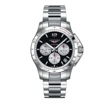 Longines Conquest Chronograph Automatic 44.5mm Black Panda