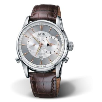 Oris Artelier Worldtimer 42.5 Stainless Steel / Silver