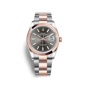 Rolex Datejust 36 Stainless Steel / Everose / Smooth / Slate / Oyster