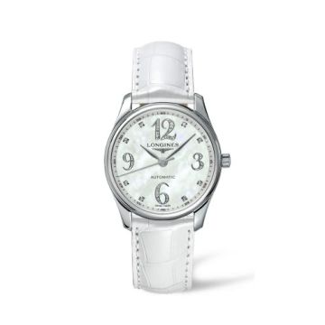 Longines Master Collection Date 36 Stainless Steel MOP