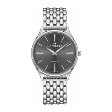 Hamilton Jazzmaster Thinline Auto 40 Stainless Steel / Grey / Bracelet