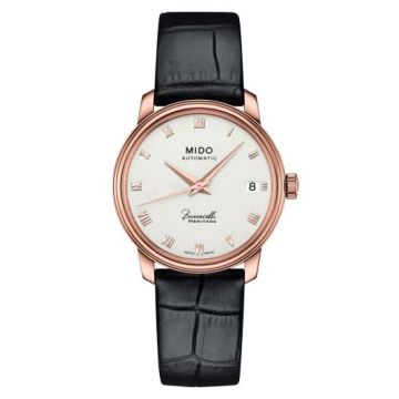 Mido Baroncelli Heritage Lady Rose Gold / Beige - Roman