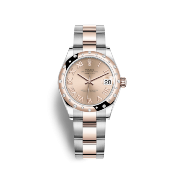 Rolex Datejust 31 Stainless Steel/ Rose Gold / Domed - Diamond / Rose - Roman / Oyster