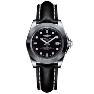 Breitling Galactic 32 Sleek Edition Stainless Steel / Trophy Black Diamond / Calf