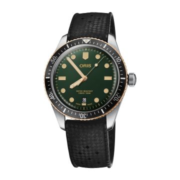 Oris Divers Sixty-Five 40 Stainless Steel / Bronze / Green / Rubber