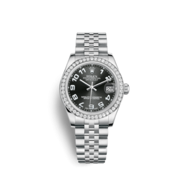 Rolex Datejust 31 Stainless Steel Diamond / Jubilee / Black - Arabic