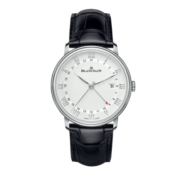Blancpain Villeret GMT Date Stainless Steel / White