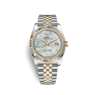 Rolex Datejust 36 Rolesor Yellow Fluted / Jubilee / MOP Roman
