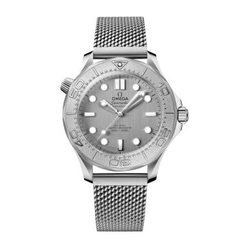 Omega Seamaster Diver 300M No-Date Master Co-Axial 42 Stainless Steel - Titanium / Grey / Bracelet