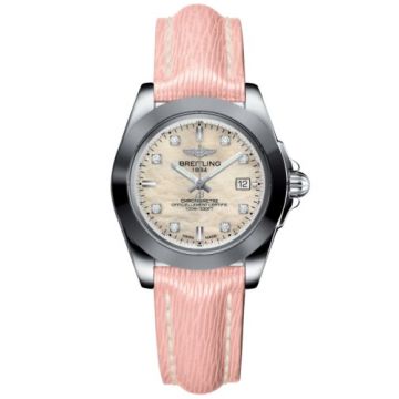 Breitling Galactic 32 Sleek Edition Stainless Steel / Pearl Diamond / Sahara