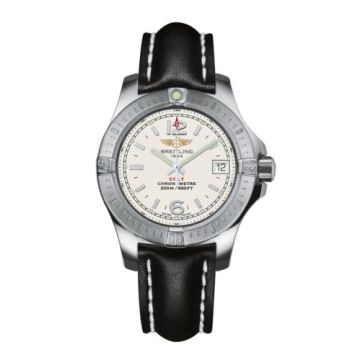 Breitling Colt Lady Stratus Silver / Calf / Pin