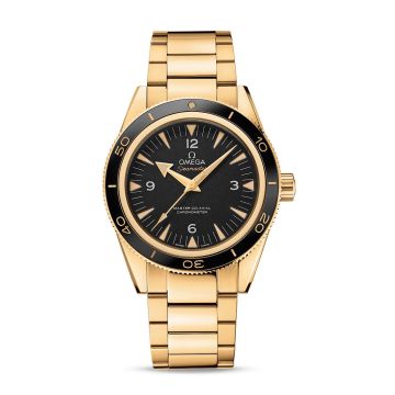 Omega Seamaster 300 Master Co-Axial Yellow Gold / Black / Bracelet