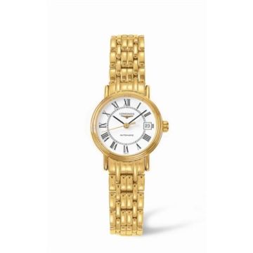 Longines Presence 25.5 Automatic Yellow Roman Bracelet