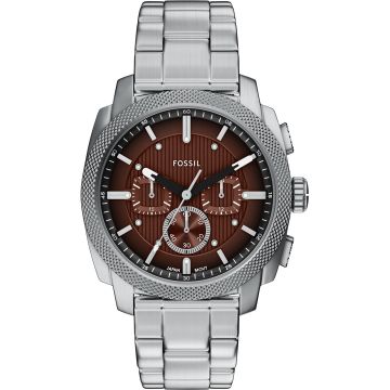 Fossil Machine Chronograph 44mm Silvery / Brown