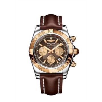 Breitling Chronomat 44 Stainless Steel / Rose Gold / Amber / Calf