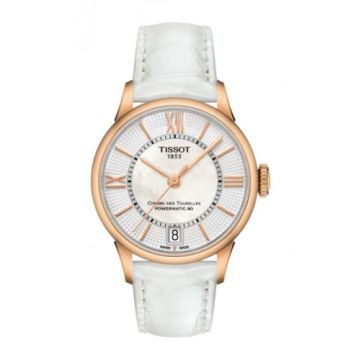 Tissot Chemin des Tourelles Powermatic 32 Rose Gold PVD / MOP / Strap