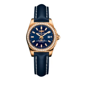 Breitling Galactic 29 Rose Gold / Diamond / Horizon Blue / Calf
