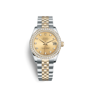 Rolex Datejust 31 Rolesor Yellow Diamond / Jubilee / Champagne Diamond