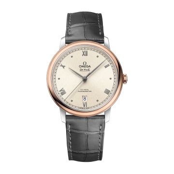 Omega De Ville Prestige Co-Axial 39.5 Stainless Steel / Red Gold / Pink Linen