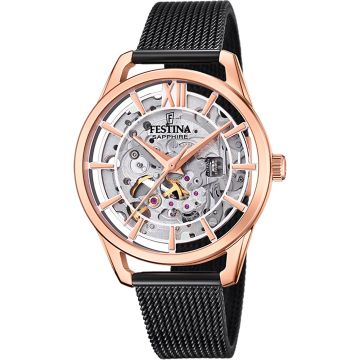 Festina Femme Automatique Squelette Noir