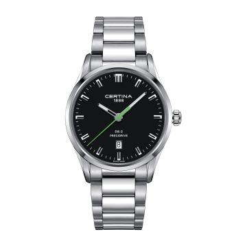 Certina DS-2 Quartz Stainless Steel / Black / BRacelet