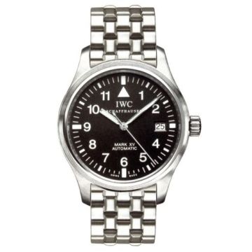 IWC Schaffhausen Pilot's Watch Mark XV Stainless Steel / Black / Bracelet