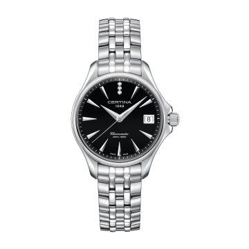 Certina DS Action Diamonds 33.8 Stainless Steel / Black