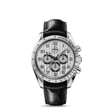 Omega Speedmaster Broad Arrow 44.25 Stainless Steel / Silver Stripes